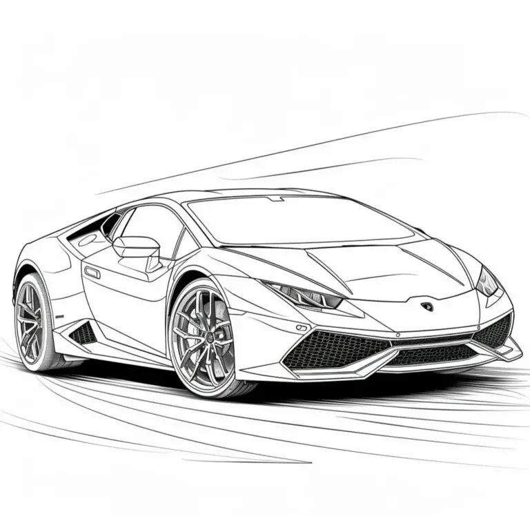 Lamborghini Da Colorare Unico E Stampare Pdf Gratuita