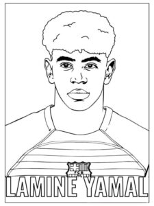 Latest Lamine Yamal Coloring Pages Free Printables