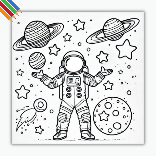 Dibujos De Espacio Para Colorear E Imprimir Pdf