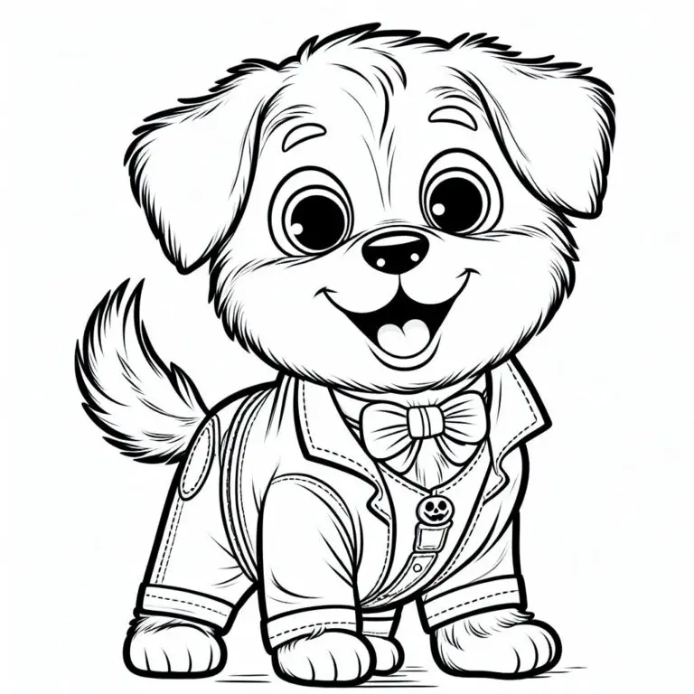 46 Desenhos Puppy para colorir e imprimir PDF gratis