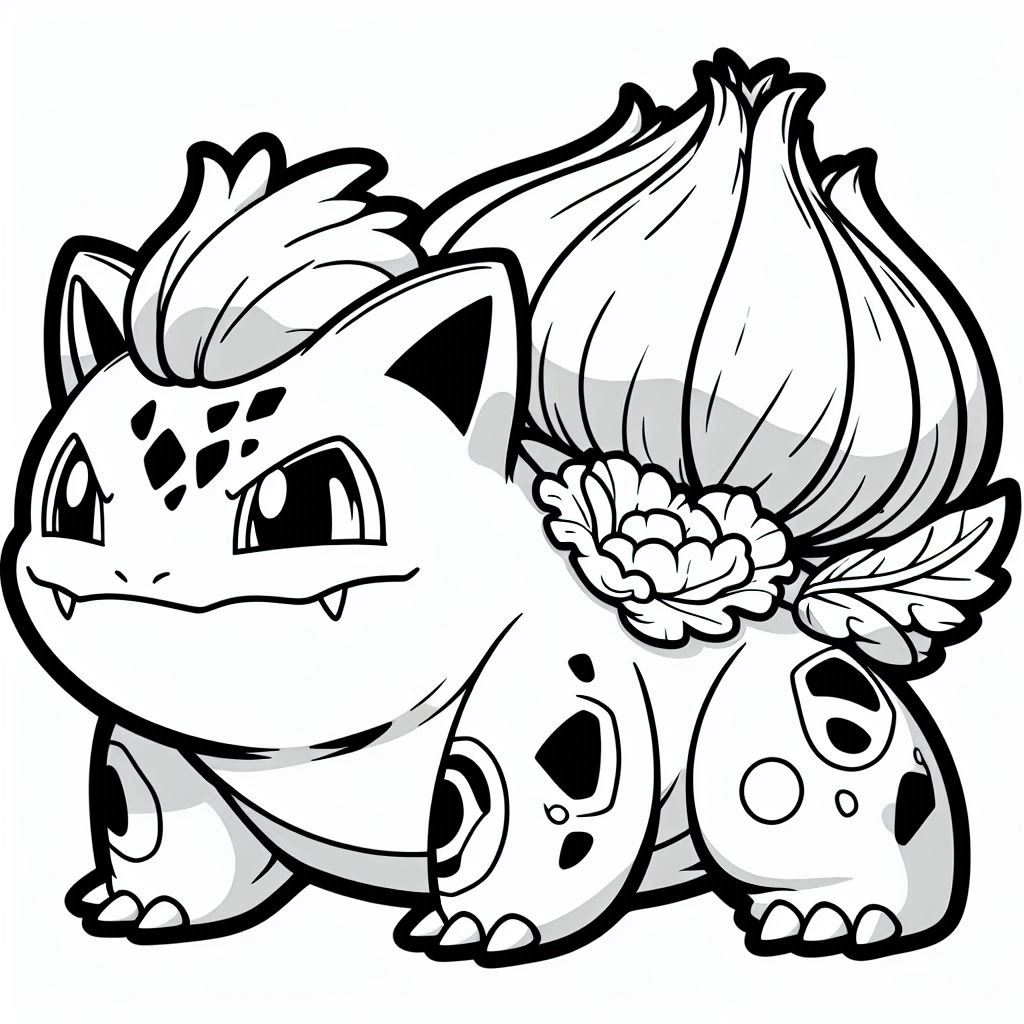 Bulbasaur kleurplaat