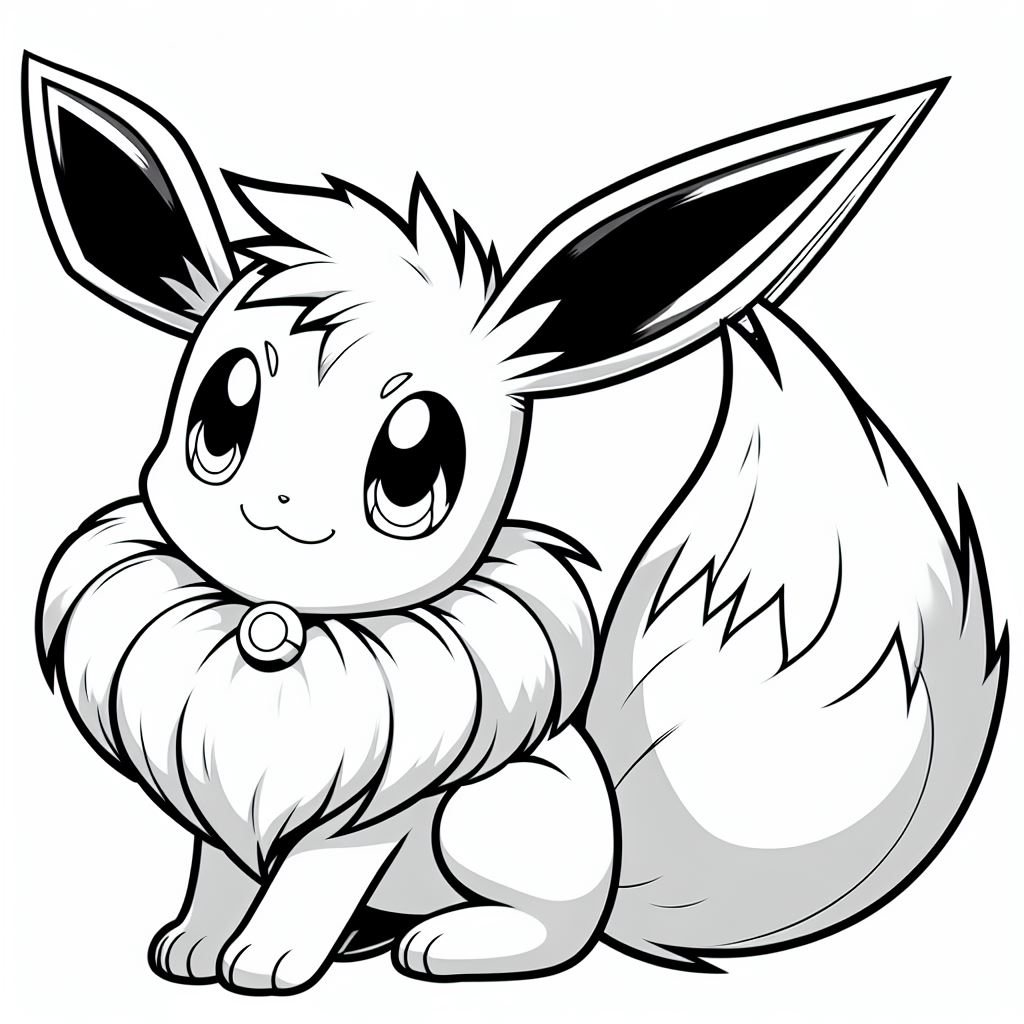 Eevee kleurplaat