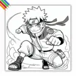 Naruto kleurplaat thumbnail