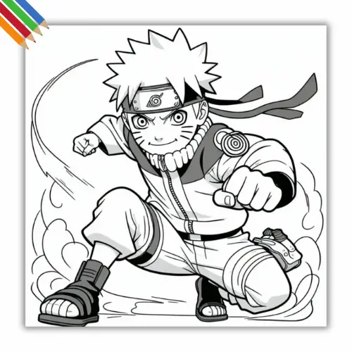 Naruto kleurplaat 7 Naruto kleurplaat thumbnail