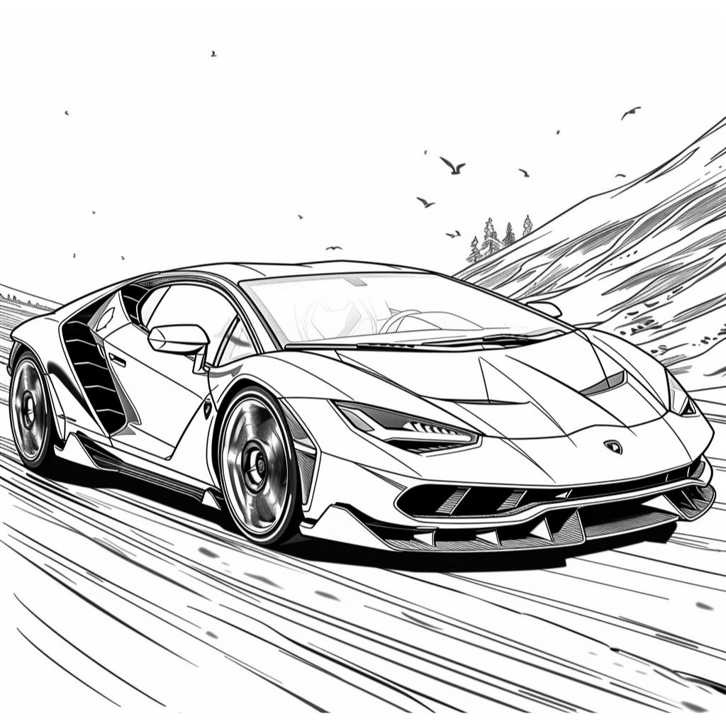 Lamborghini Centenario kleurplaten