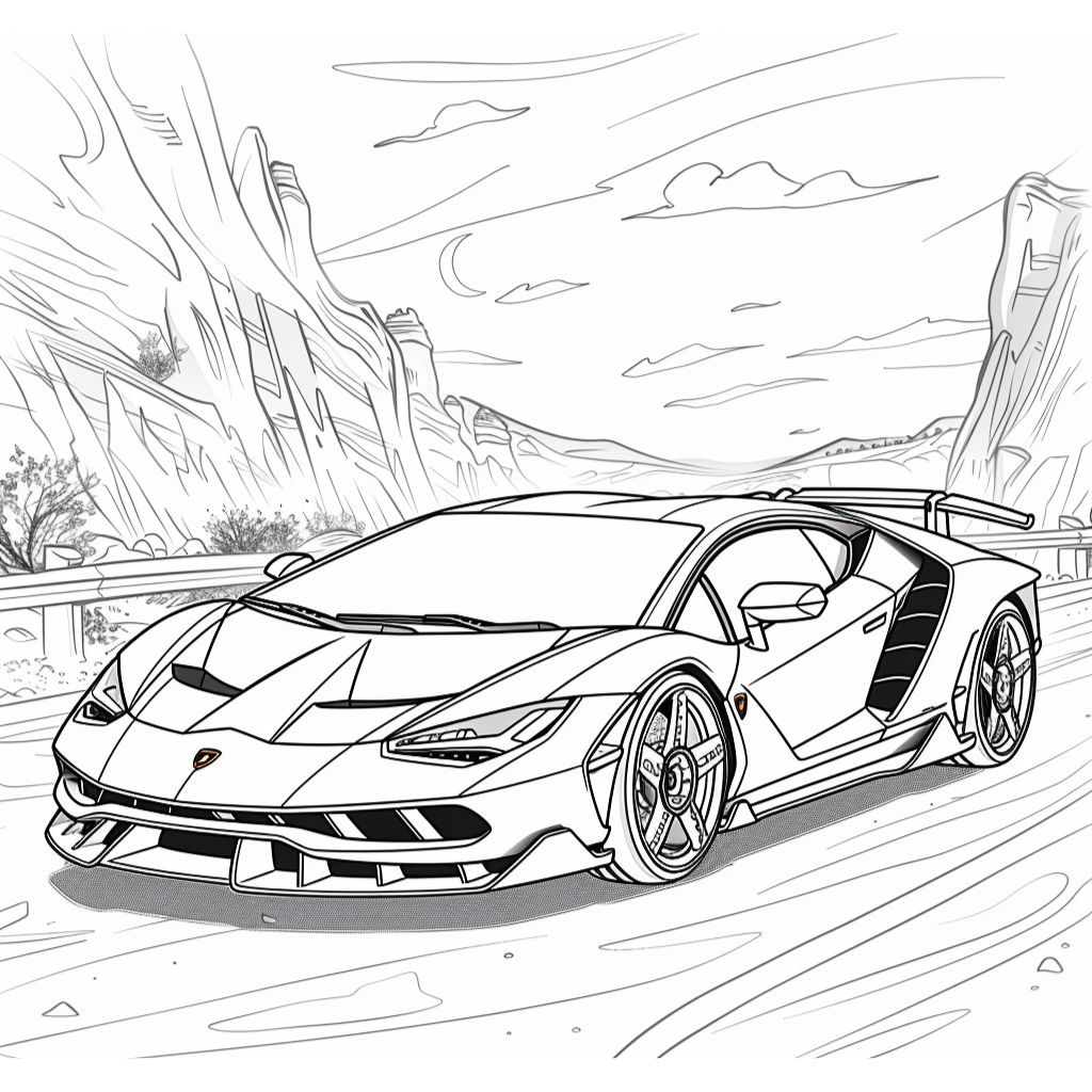 Lamborghini Centenario tekening