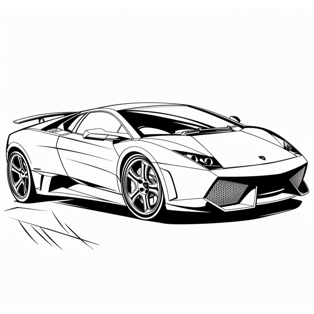 Lamborghini Murciélago kleurplaten