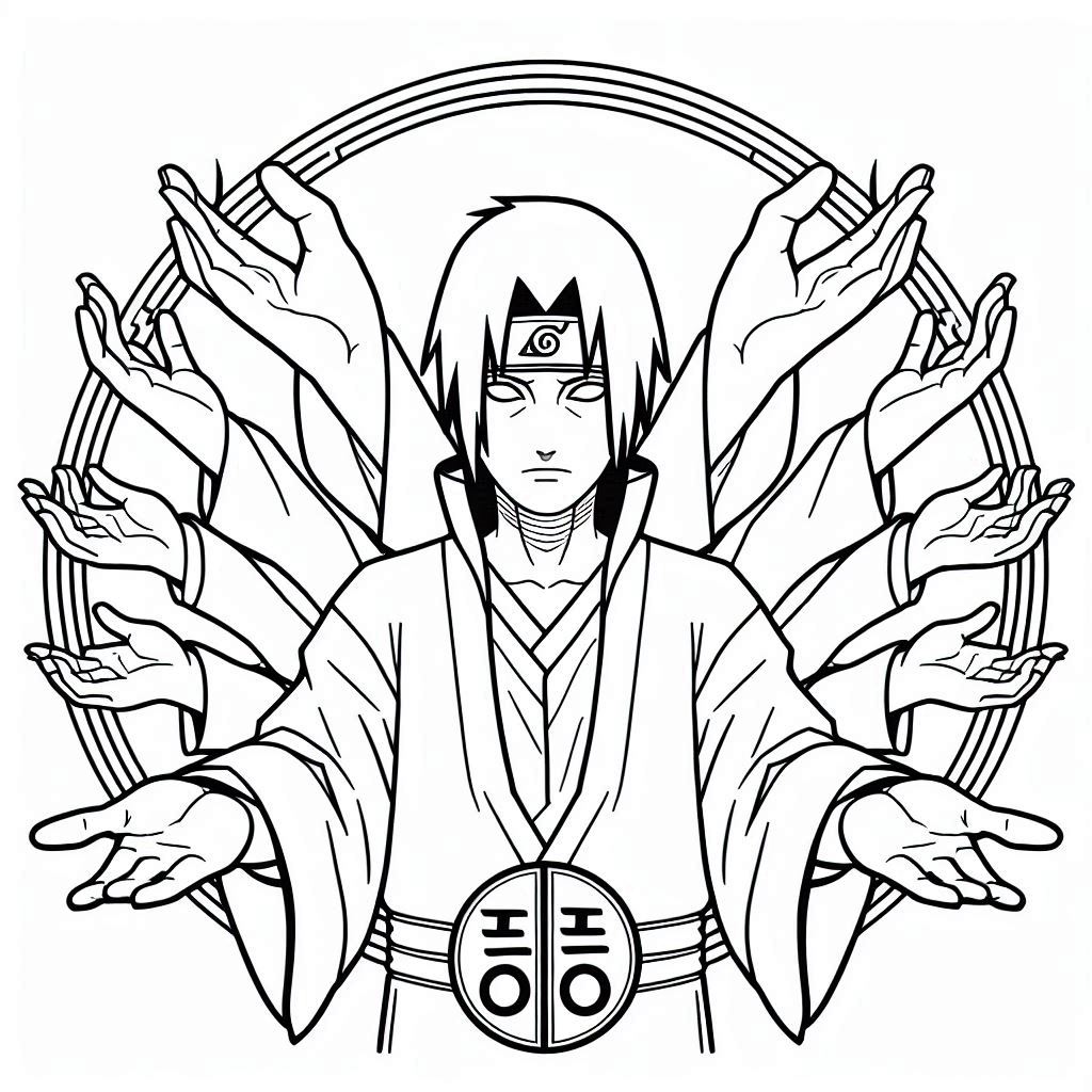 Neji Hyuga kleurplaat2