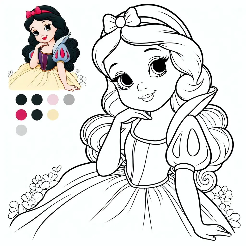 Princess Snow White kleuren