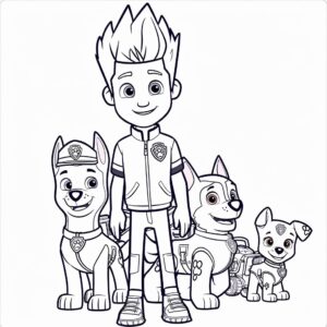 45 Paw Patrol fargelegging unik utskrivbare PDF gratis
