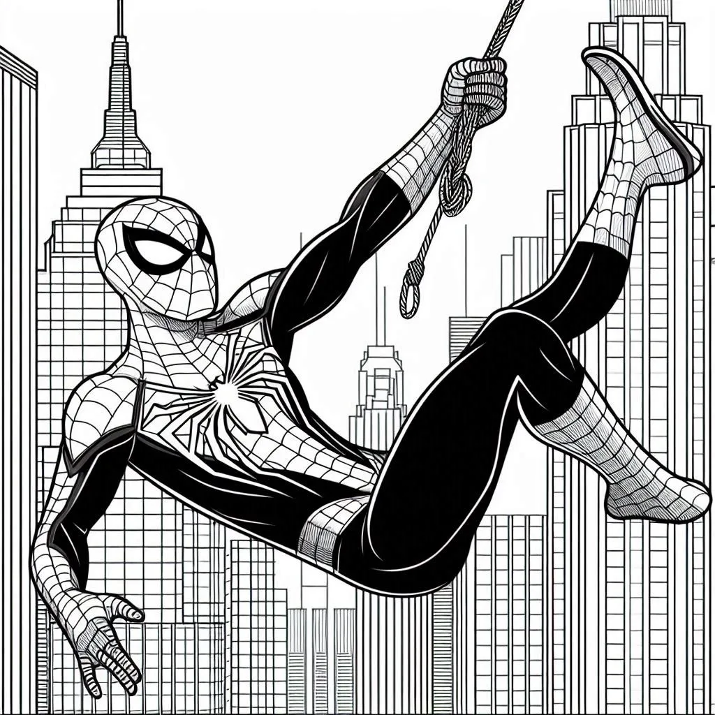 24 Spiderman Kleurplaat Unieke | Download En Print Tekening