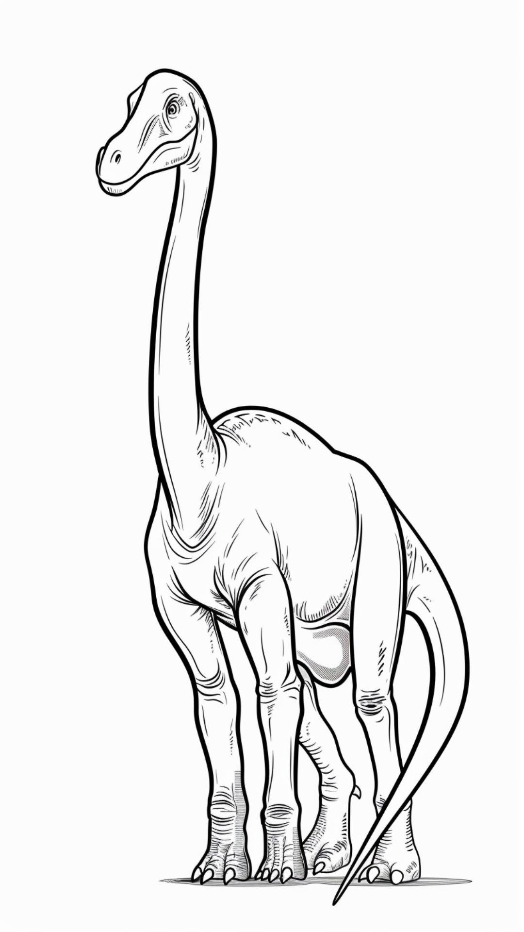 Brachiosaurus kleurplaat gratis