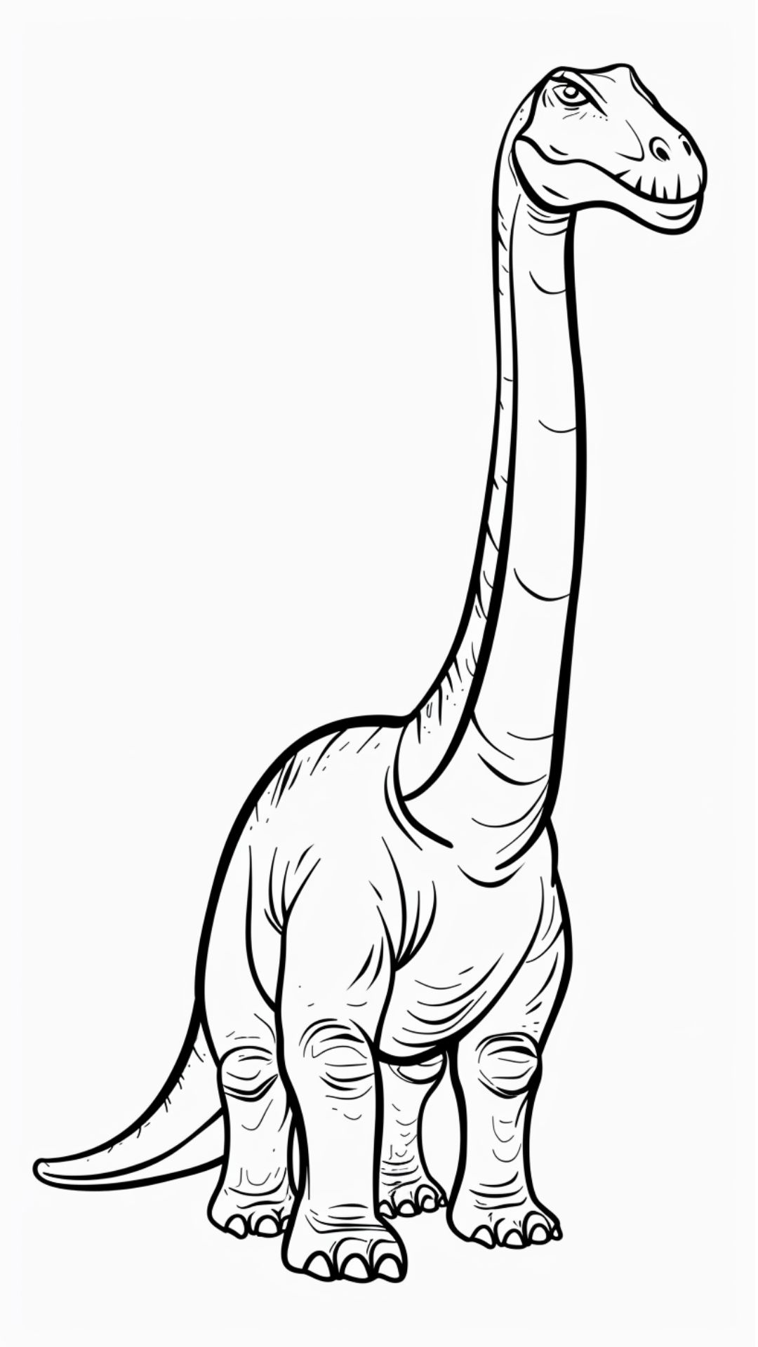 Brachiosaurus kleurplaat