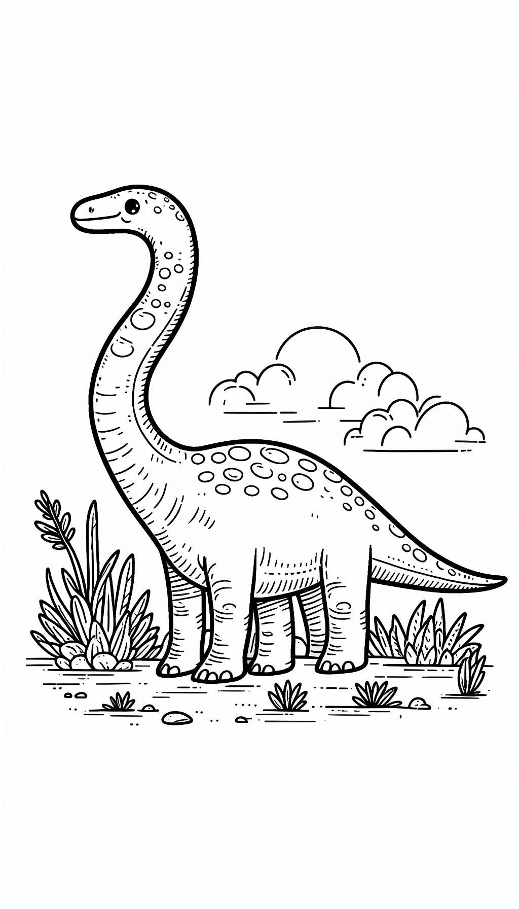 Brachiosaurus kleurplaten voor kinderen