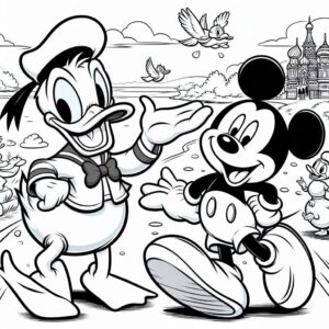 42 Donald duck Ausmalbilder kostenlos zum ausdrucken PDF
