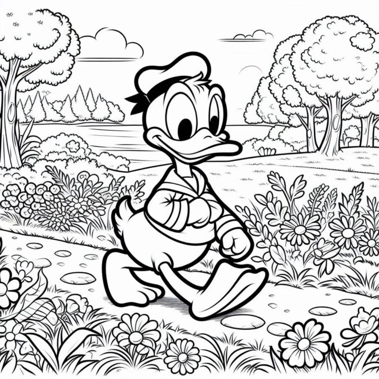 42 Donald Duck Kleurplaat Unieke | Download En Printen