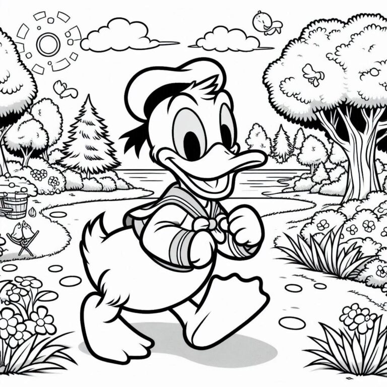 42 Donald Duck Kleurplaat Unieke | Download En Printen