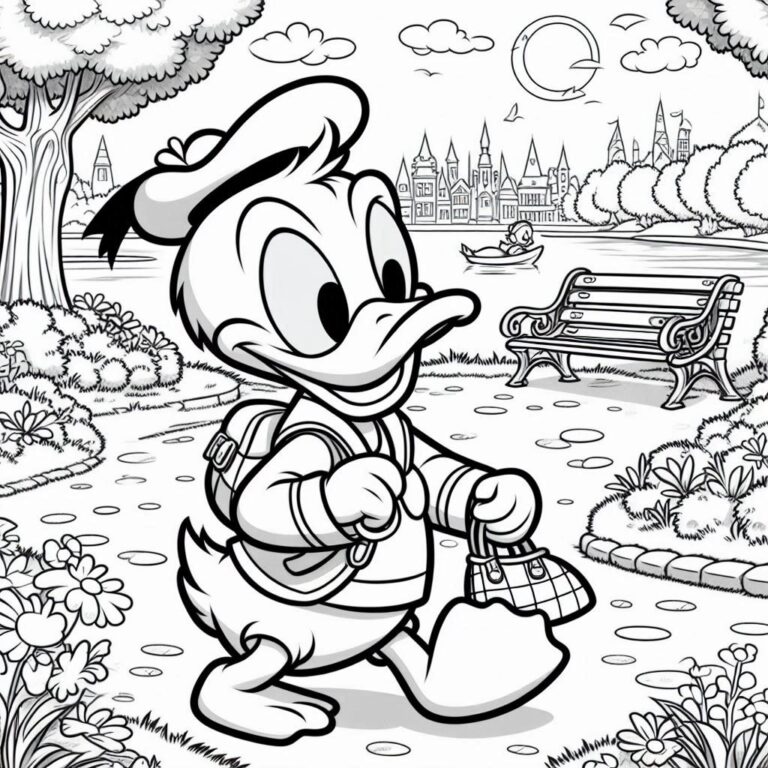 42 Donald Duck Kleurplaat Unieke | Download En Printen