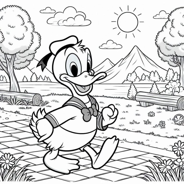 42 Donald Duck Kleurplaat Unieke | Download En Printen