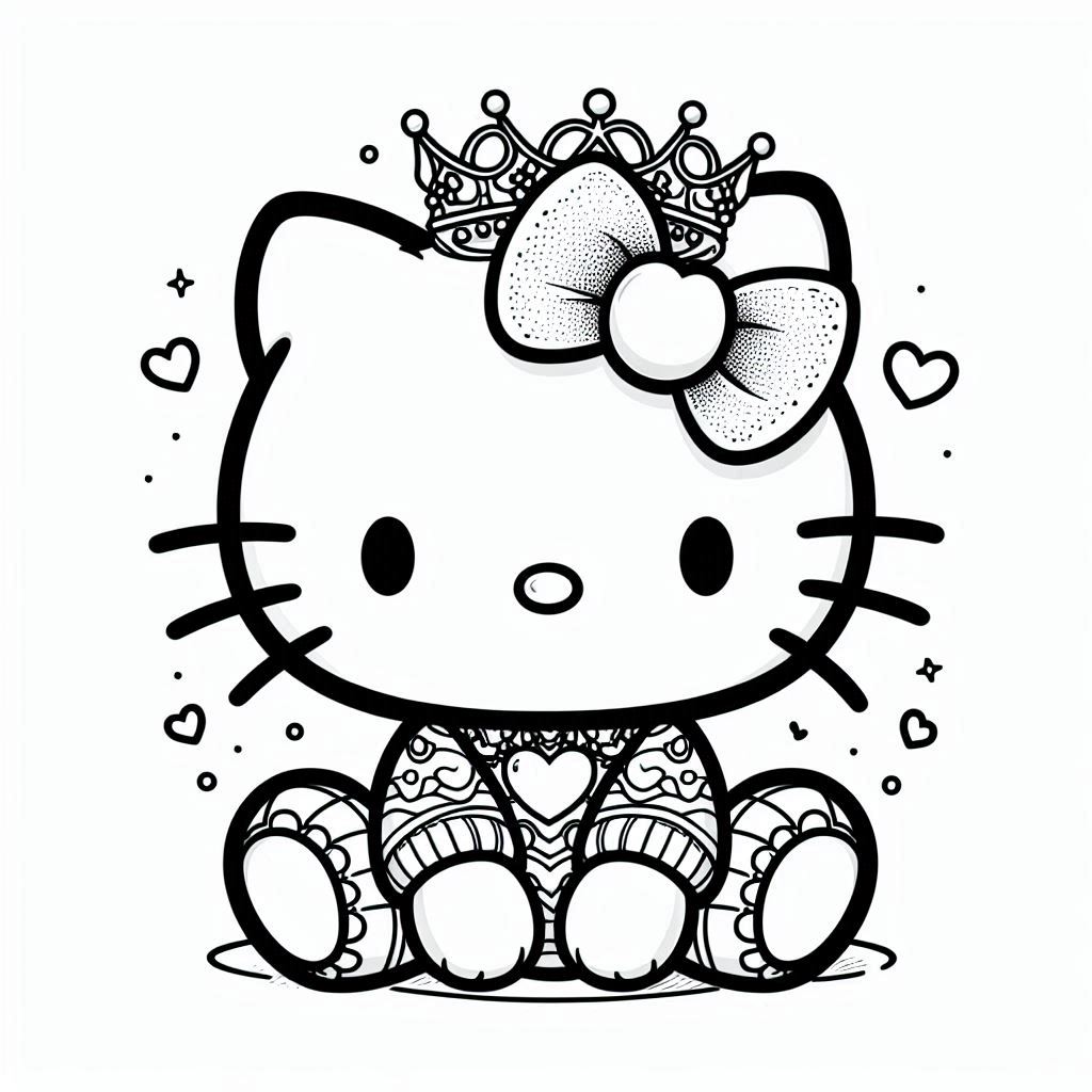 Hello kitty tekening