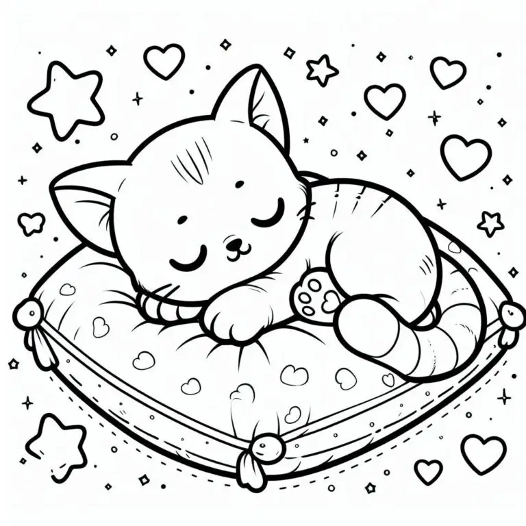 63 Pаскраска Котенок распечатать бесплатно