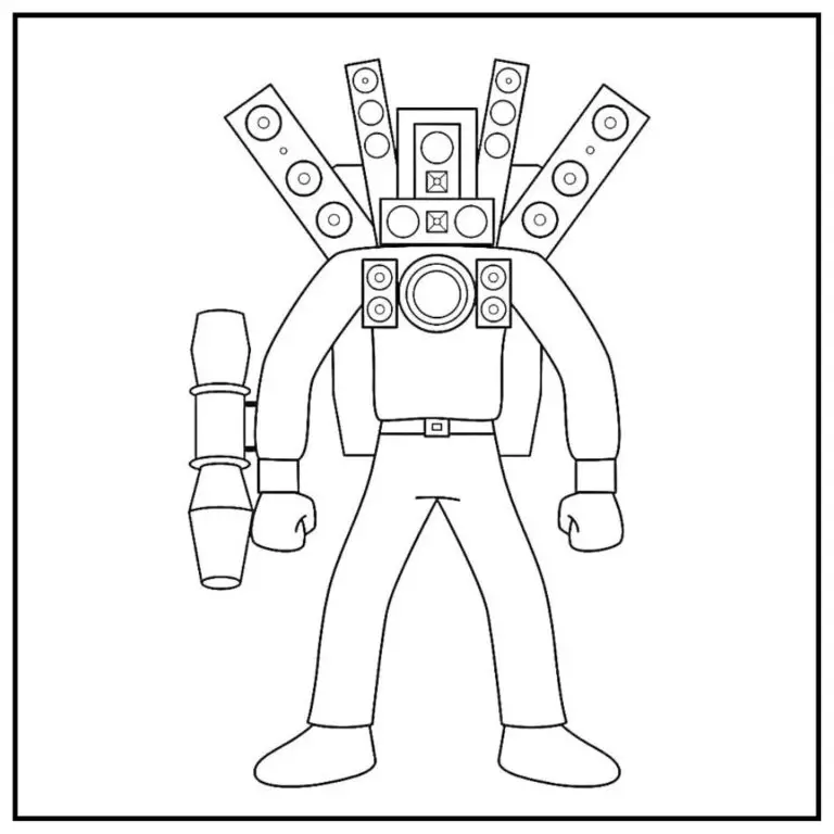 27 Skibidi Toilet Coloring Pages for Kids | Free Printables