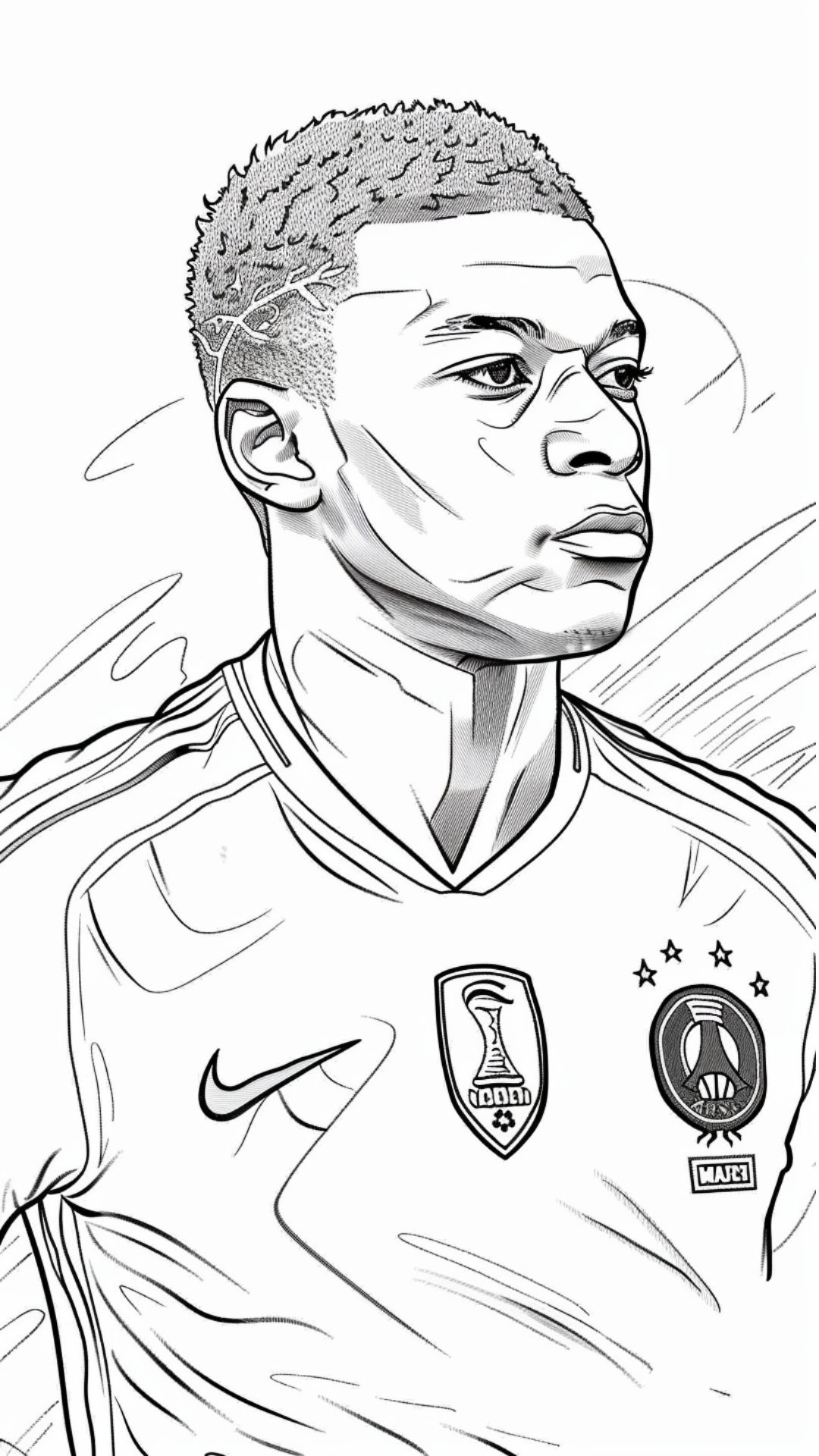 Mbappe kleurplaten gratis download