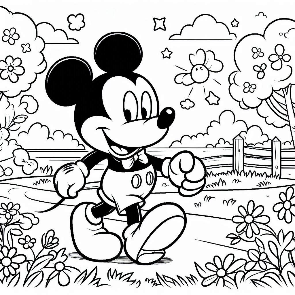 Mickey mouse printable coloring sheets best sale