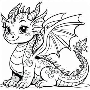45-drage-tegninger-farvel-gning-printbar-gratis-pdf