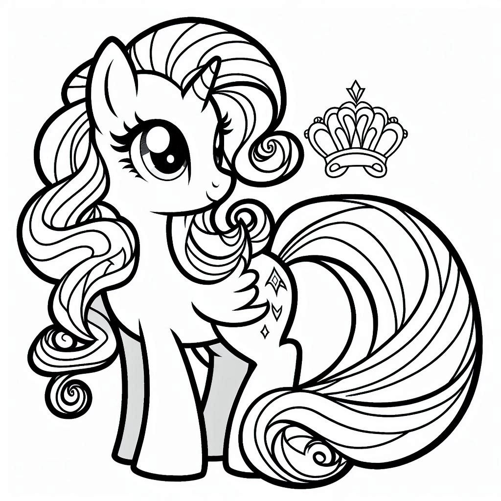 Pony Rarity tekening