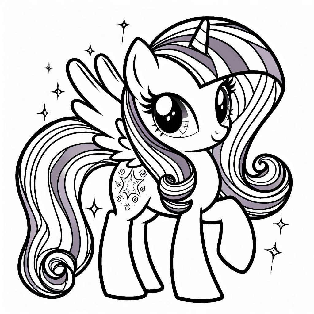 Pony Twilight Sparkle tekening