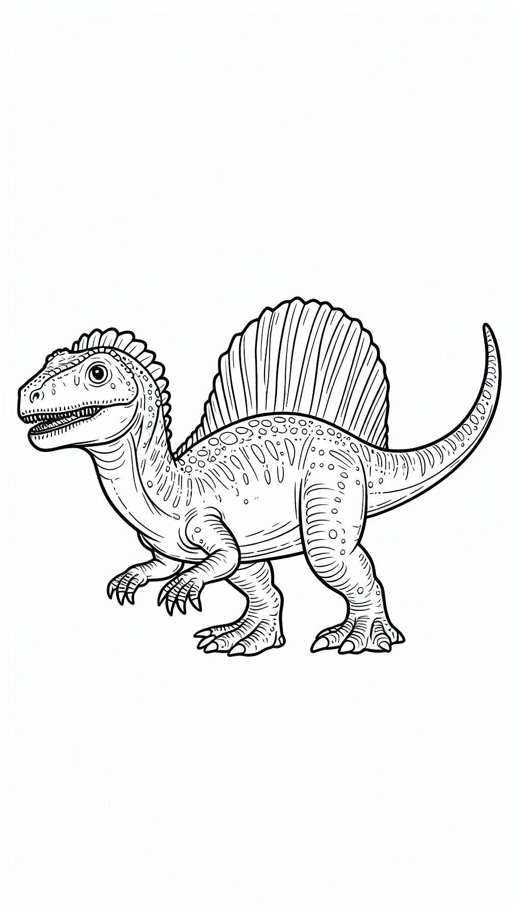 Spinosaurus kleurplaat gratis