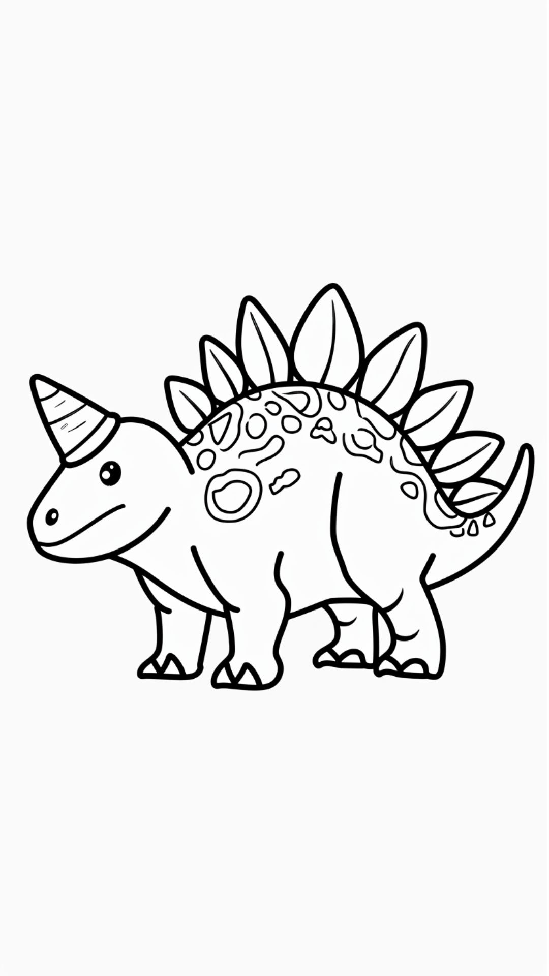 Stegosaurus kleurplaat unieke