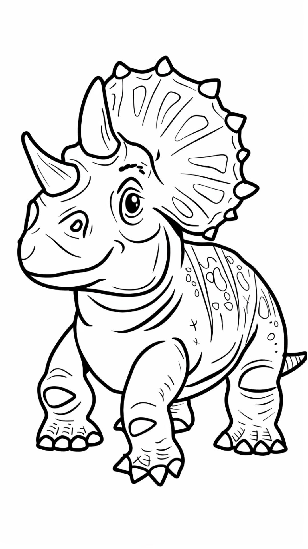 Triceratops kleurplaten