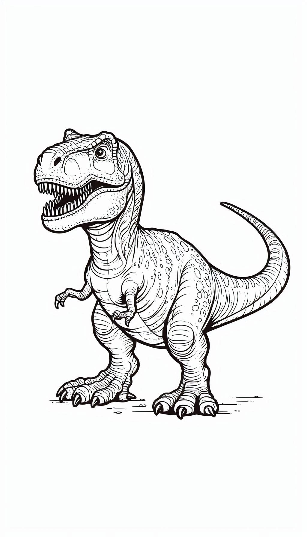 Tyrannosaurus kleurplaten