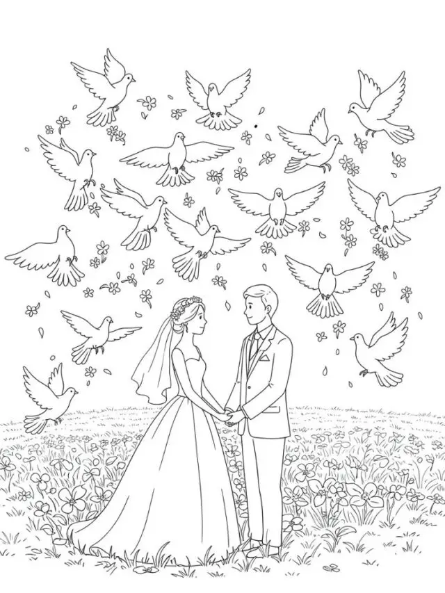 39-bruiloft-kleurplaat-unieke-download-en-printen-tekening