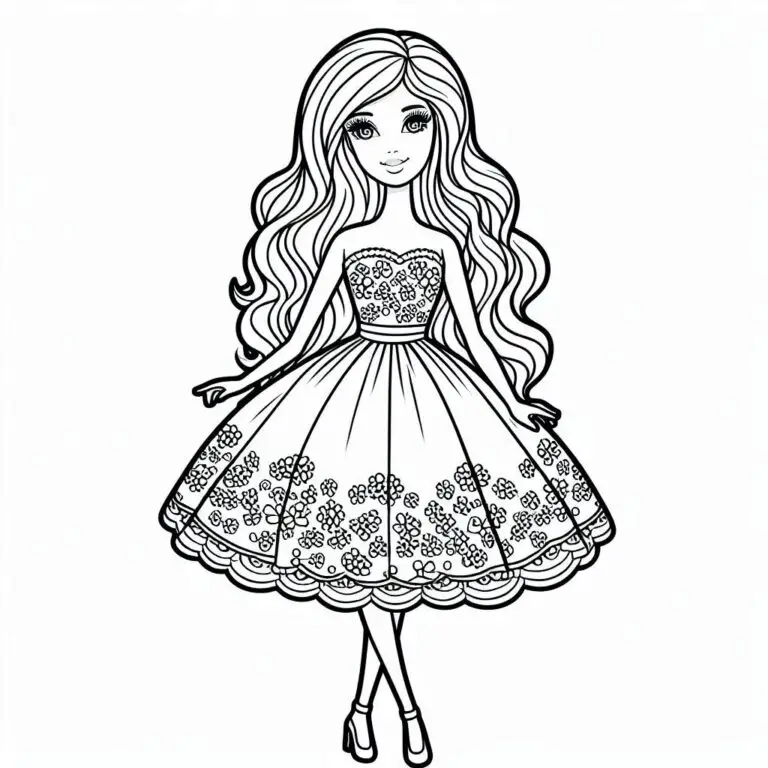 38 Barbie Ausmalbilder kostenlos zum ausdrucken PDF
