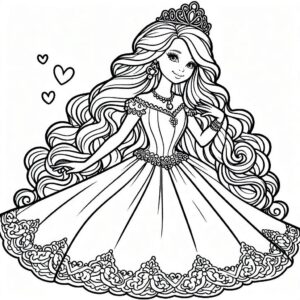 38 Barbie Ausmalbilder kostenlos zum ausdrucken PDF