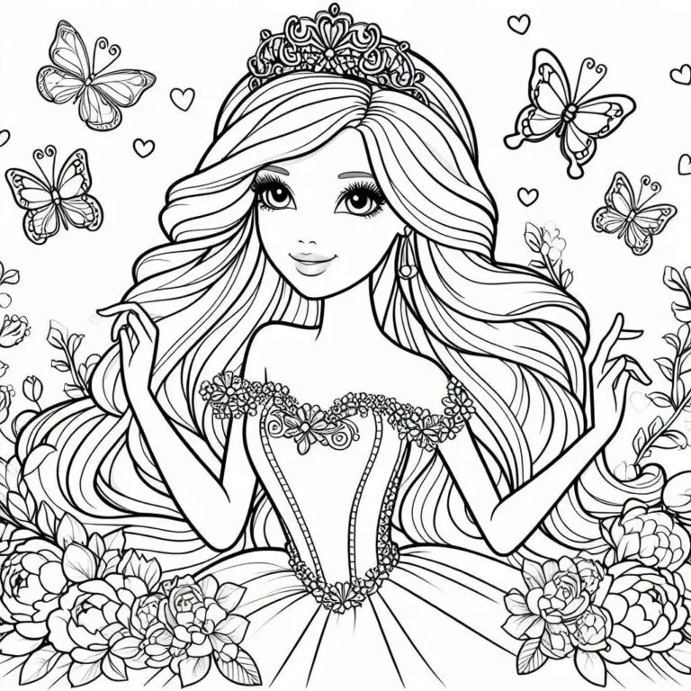 38 Barbie Ausmalbilder kostenlos zum ausdrucken PDF