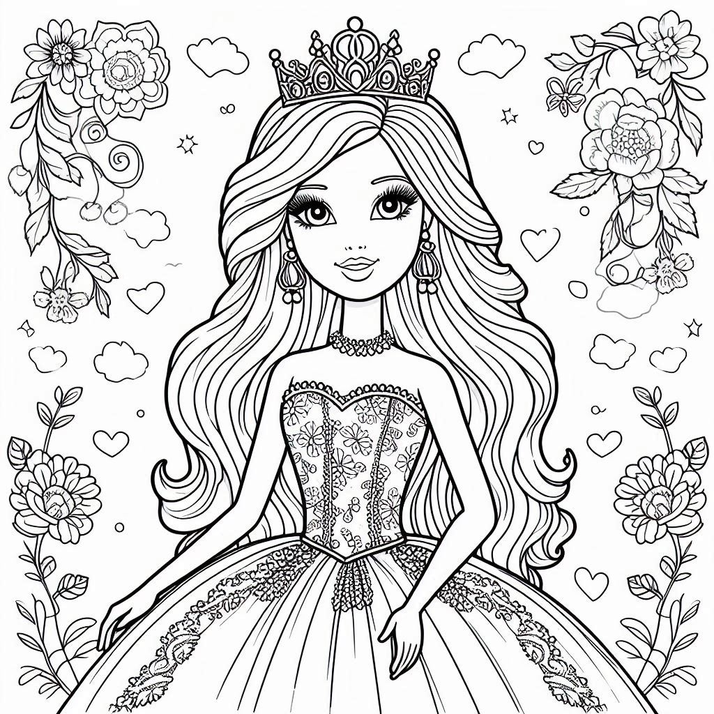 35 Barbie Coloring Pages Unique Download And Print Drawing