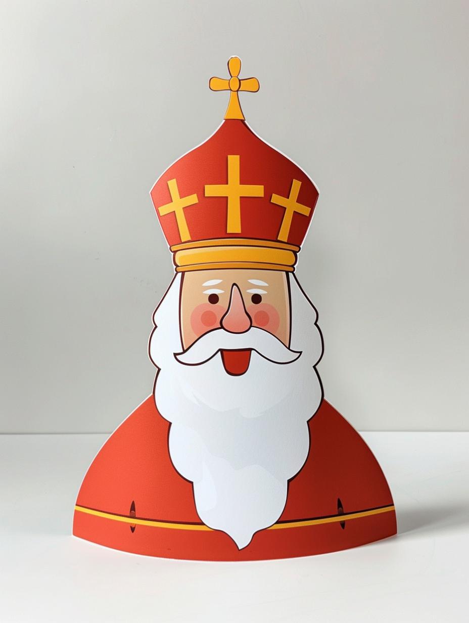 Bisschopsmijter Sinterklaas Knutselen10