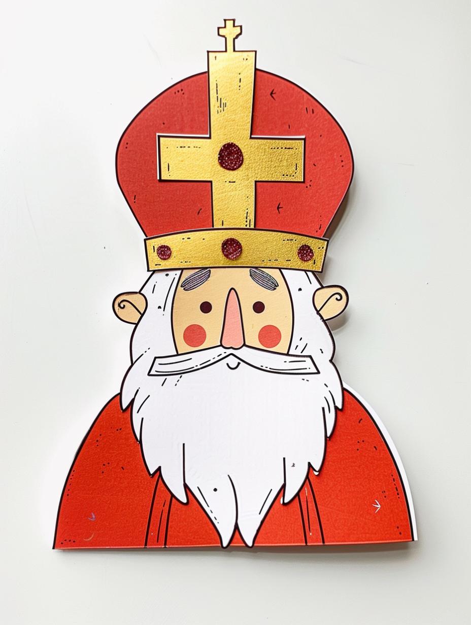 Bisschopsmijter Sinterklaas Knutselen3