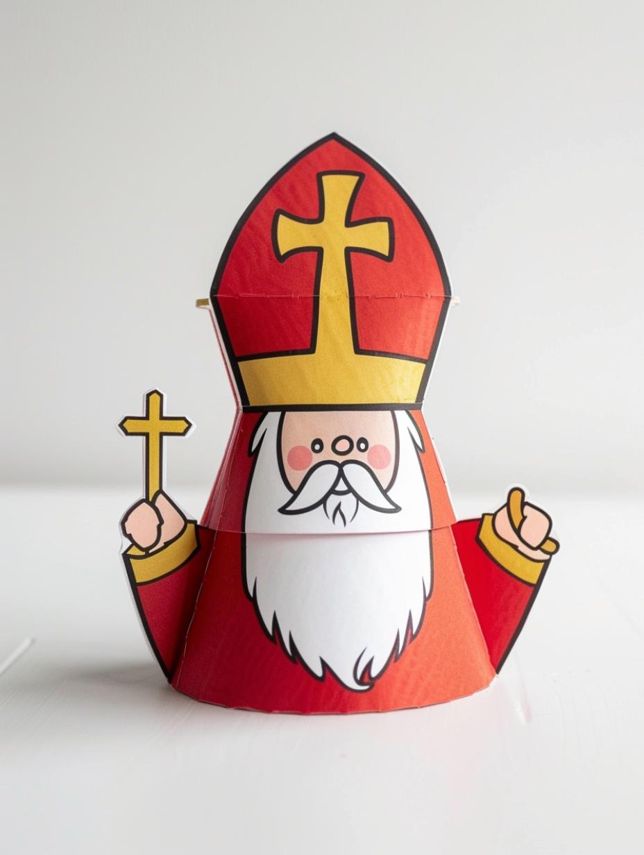 Bisschopsmijter Sinterklaas Knutselen7