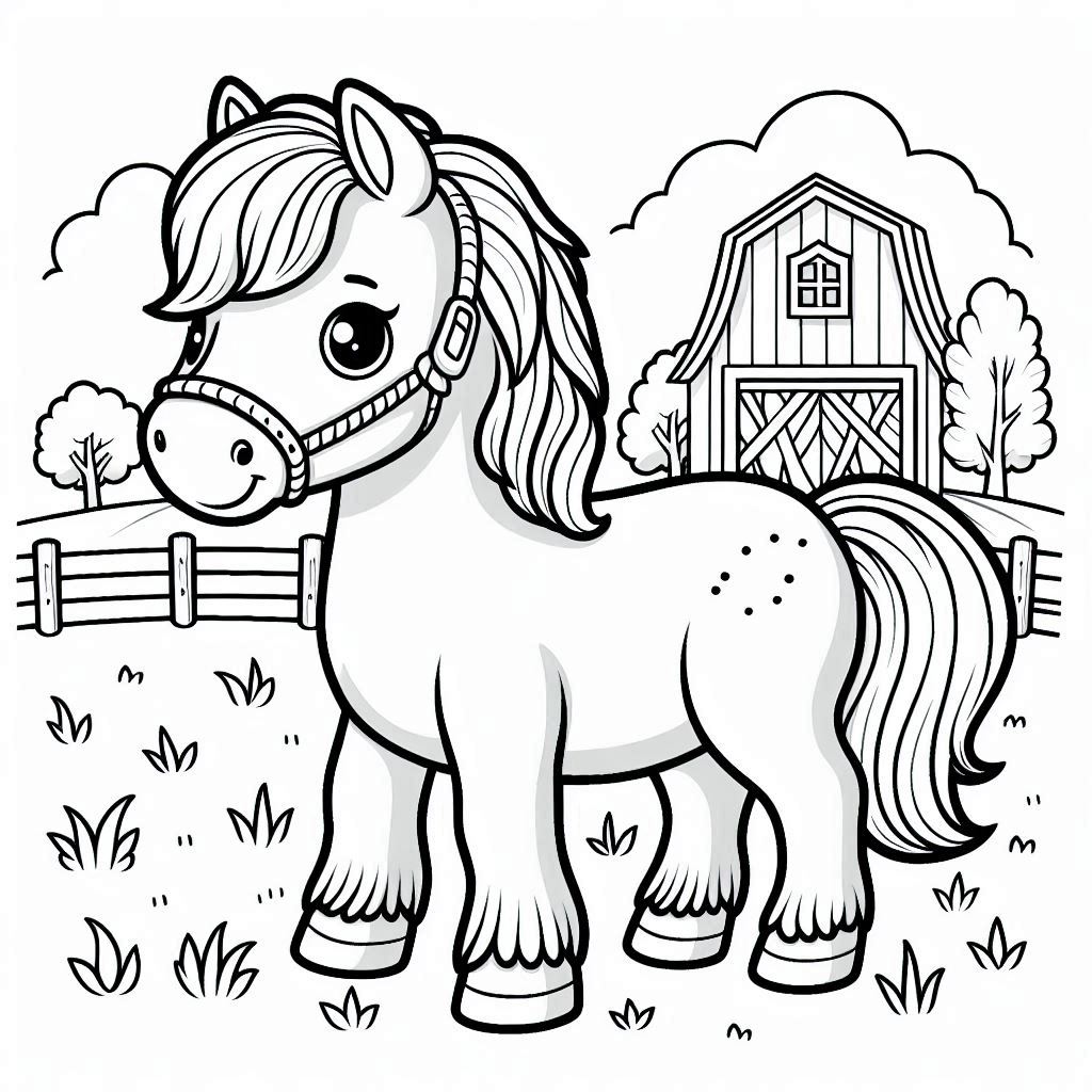 50+ Dibujos de caballo para colorear | Kleur-v-Kind