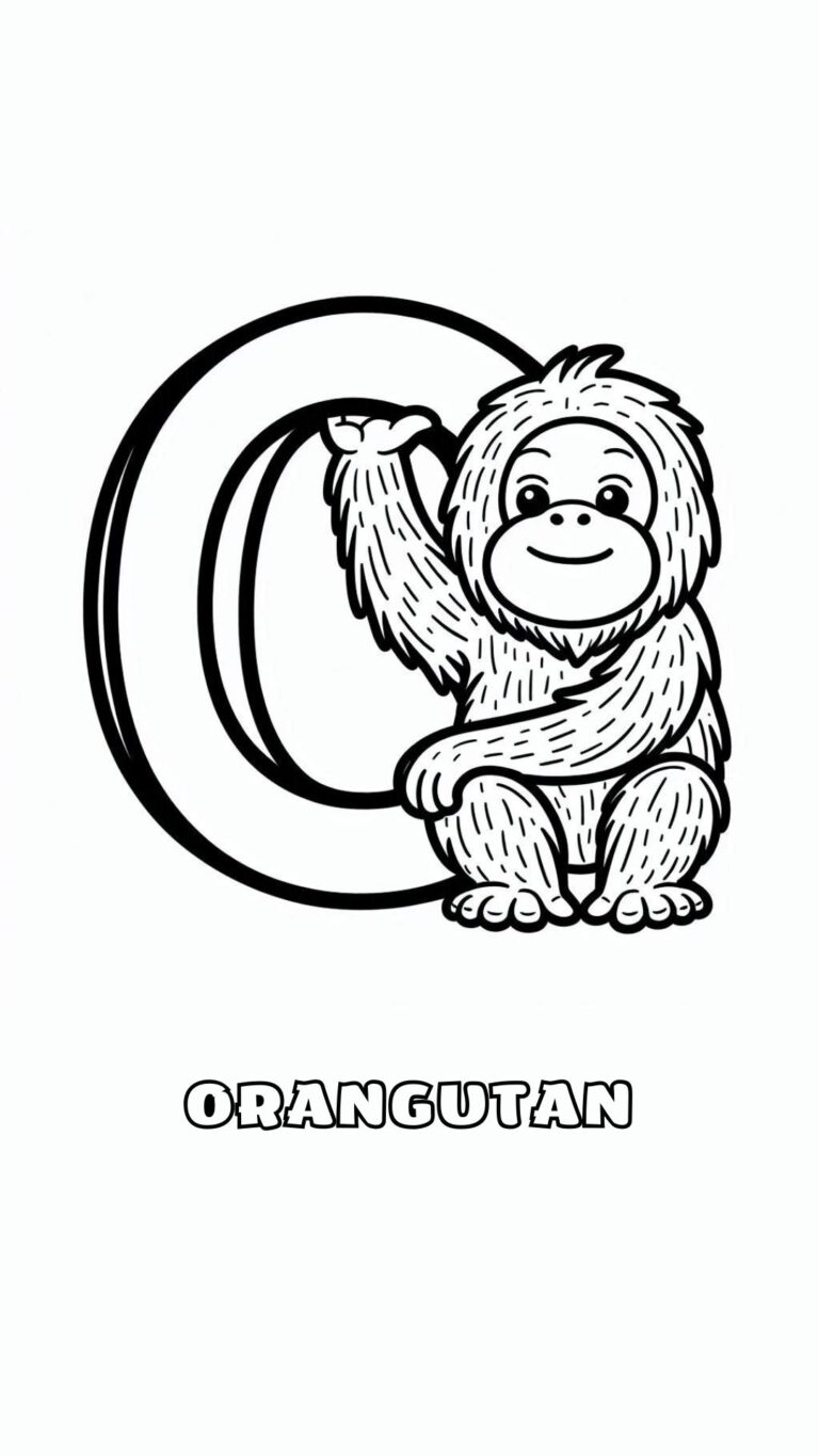 Letter O dieren Kleurplaat Voor Kinderen Om Te Studeren letter-o-dieren-kleurplaat-voor-kinderen-om-te-studeren