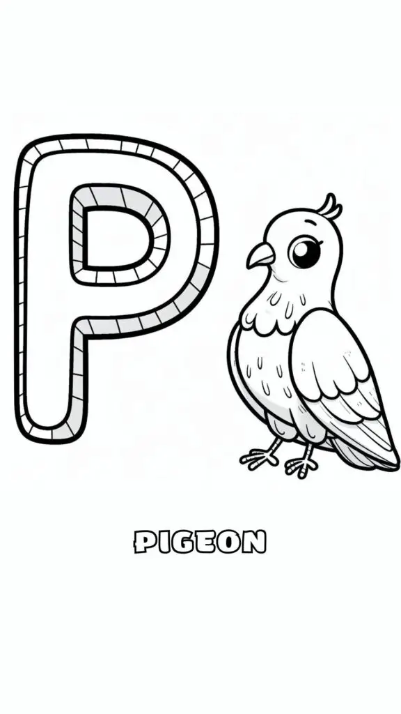 19 Letter P Animals Coloring Page For Kids To Study