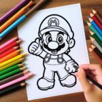 Mario kleurplaat 5 Mario kleurplaat thumbnail