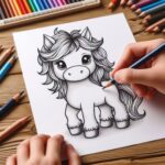 Paard kleurplaat 5 Paard kleurplaat thumbnail