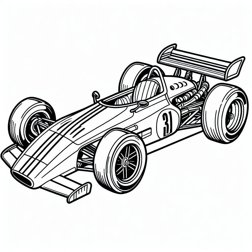 Raceauto Formula 1 tekening