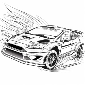39 Masina de curse de colorat gratuit (Desene imprimabile)